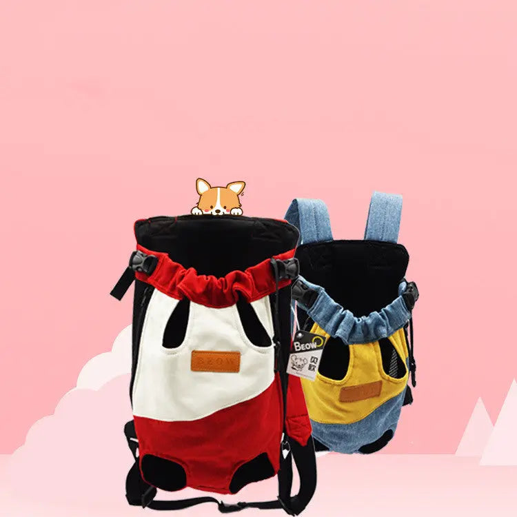 Portable pet canvas chest bag - SJ Trends